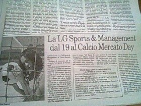 "Ciociaria Oggi" (LAZIO) -Luglio 2010- - LG Sports&Management